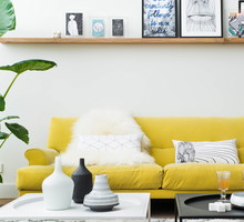Żółta sofa - energia tkwi w kolorze