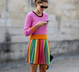 Street fashion wiosna-lato 2015: plisy