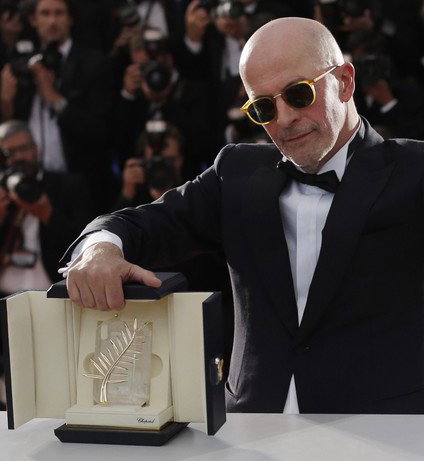 Festiwal Filmowy w Cannes 2015: Jacques Audiard, zwycięzca Złotej Palmy za film "Dheepan", fot. East News