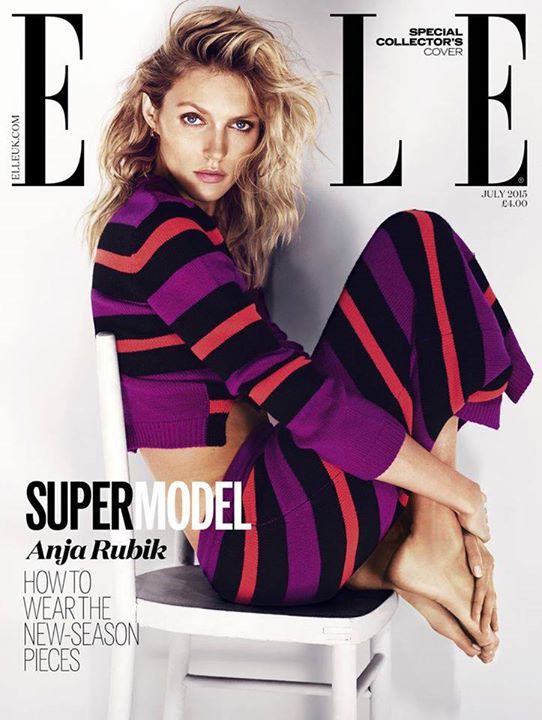 Anja Rubik w lipcowym ELLE UK!