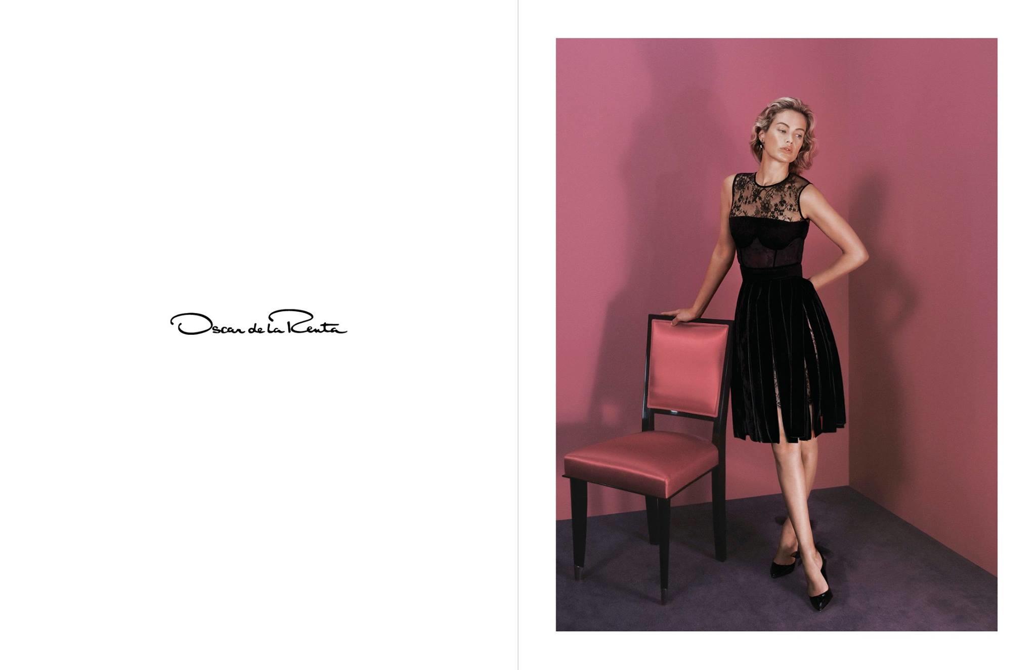 Caroline Murphy w kampanii domu mody Oscar de la Renta