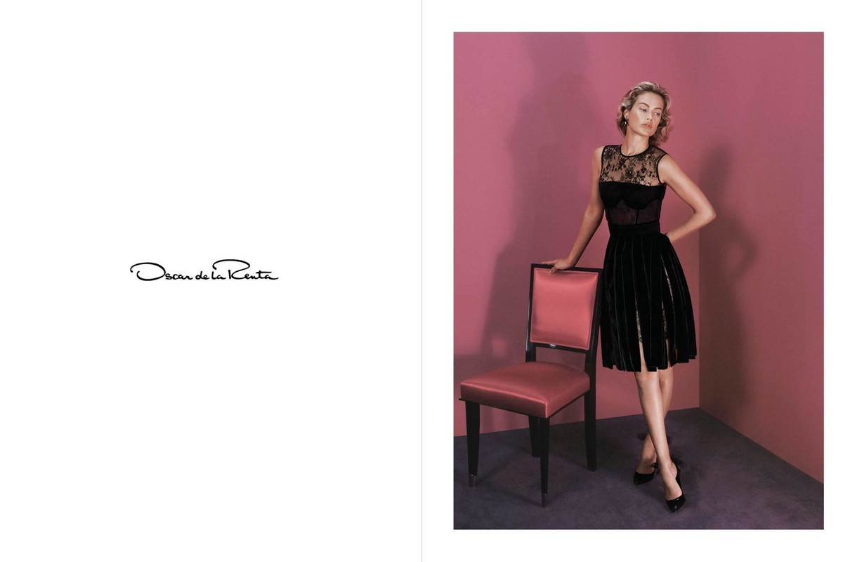 Caroline Murphy w kampanii domu mody Oscar de la Renta
