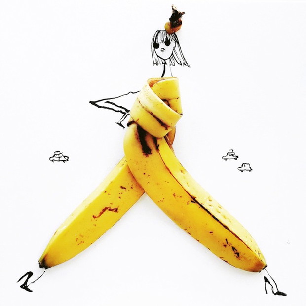 Ilustracje Gretchen Röehrs inspirowane modą i... jedzeniem!