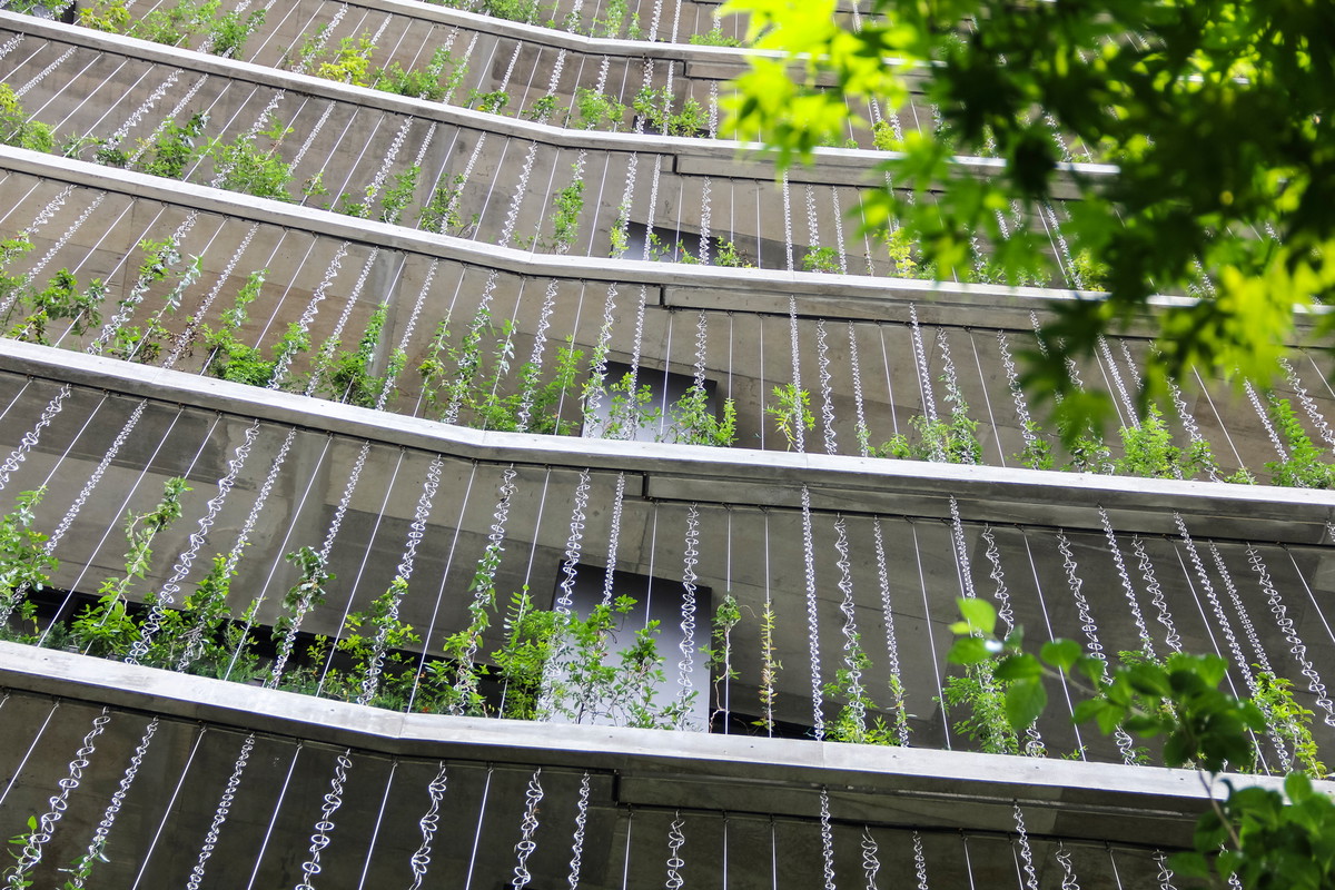 Nowoczesne budynki - architektura w deszczu prosto z Japonii