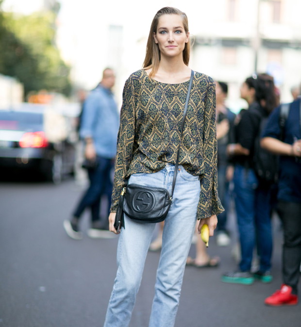 Street fashion: modelki off duty w Mediolanie