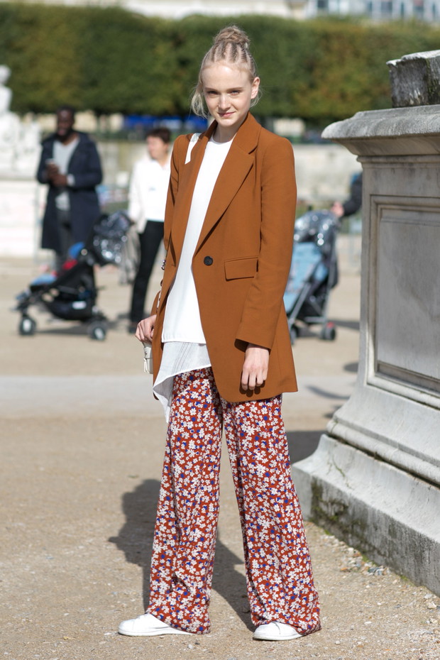 Street fashion: Modelki off duty w Paryżu