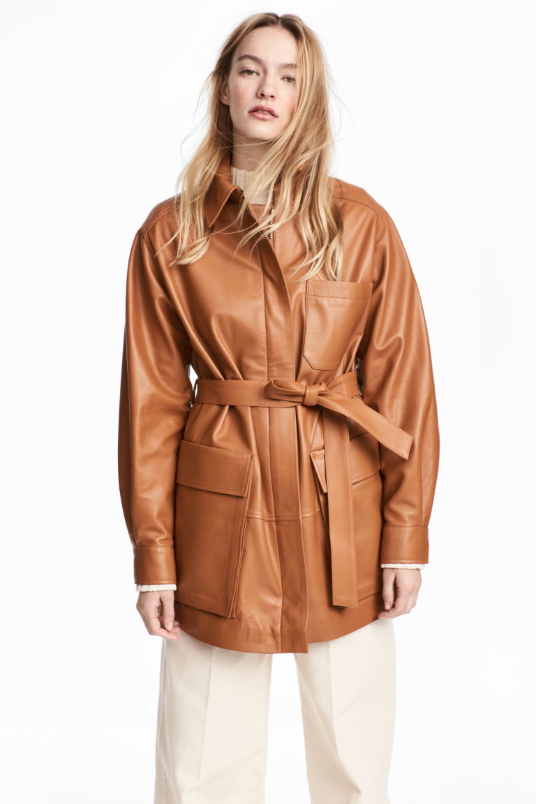 Kurtka skórzana H&M