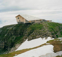Restauracja na szczycie Alp