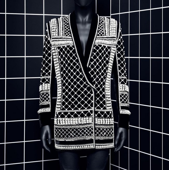 Kolekcja H&amp;M x Balmain wyciekła do sieci! fot. instagram kswartz83marynarka z jedwabiu, 1599 zł
