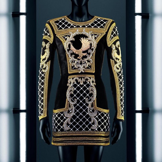 Kolekcja H&M x Balmain wyciekła do sieci! fot. instagram kswartz83sukienka z aksamitu, 1599 zł