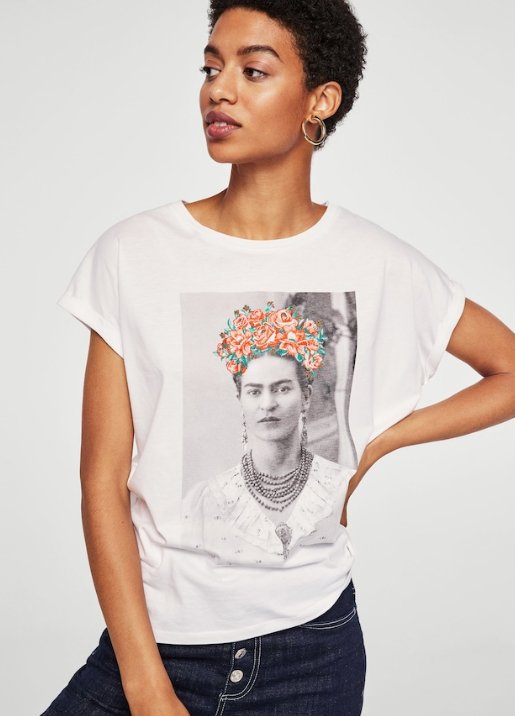 T-shirt z Fridą Mango