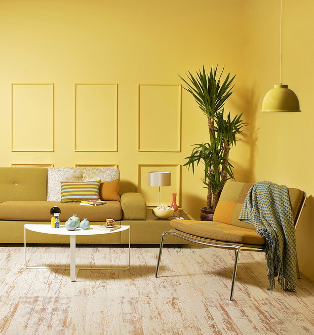 Gen-Z Yellow, intensywny żółty we wnętrzach