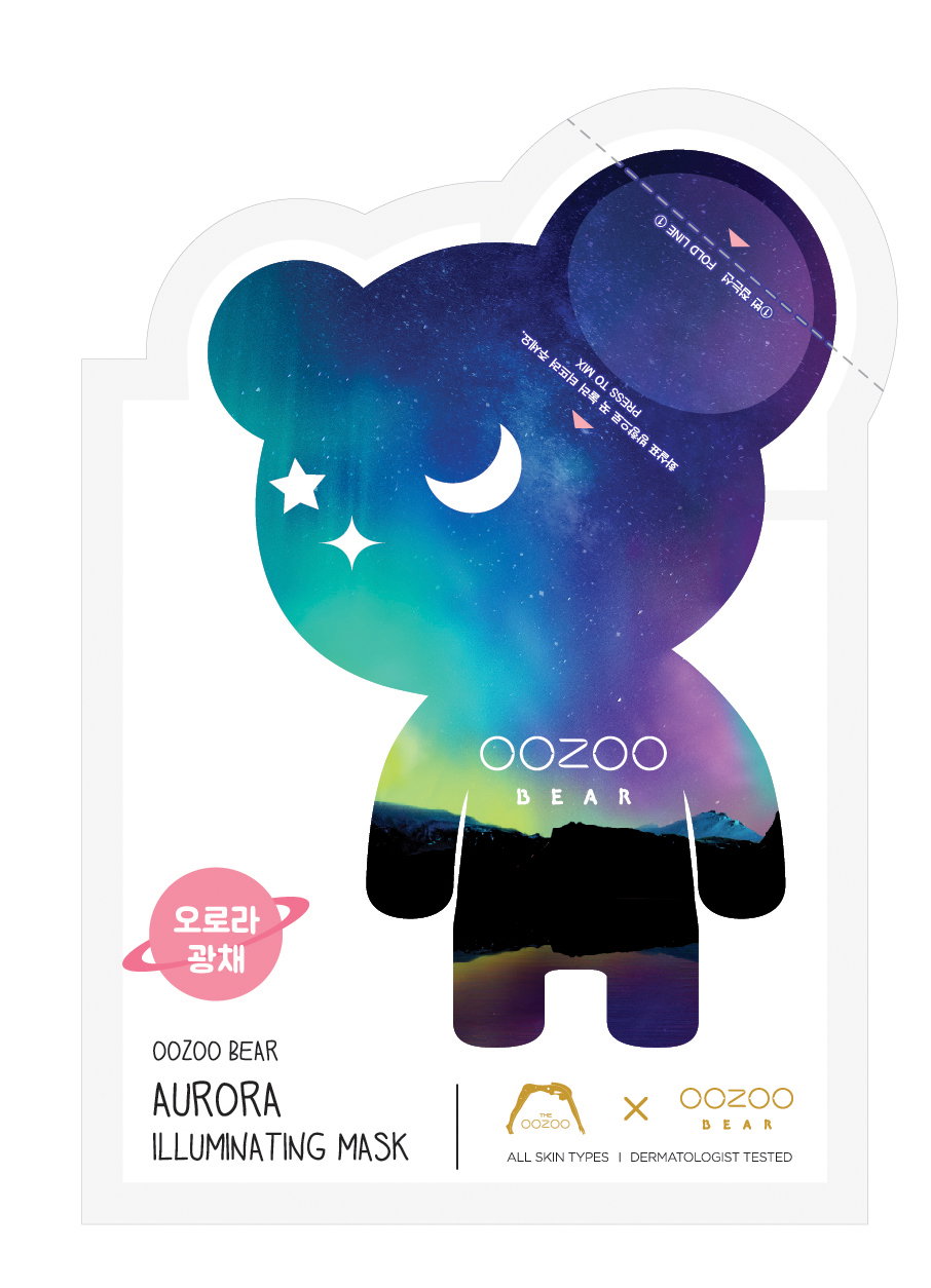 OOZOO BEAR AURORA ILLUMINATING MASK