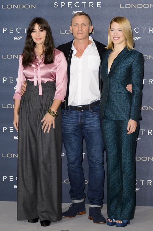 Daniel Craig, Monica Bellucci i Léa Seydoux promują film Spectre