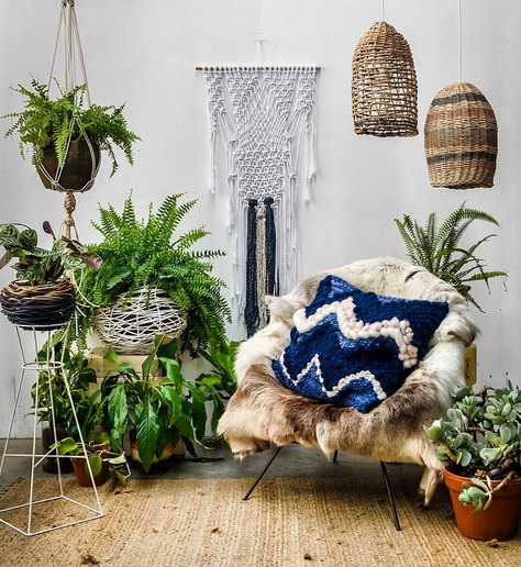 #Macrame - inspirująca sztuka boho we wnętrzach