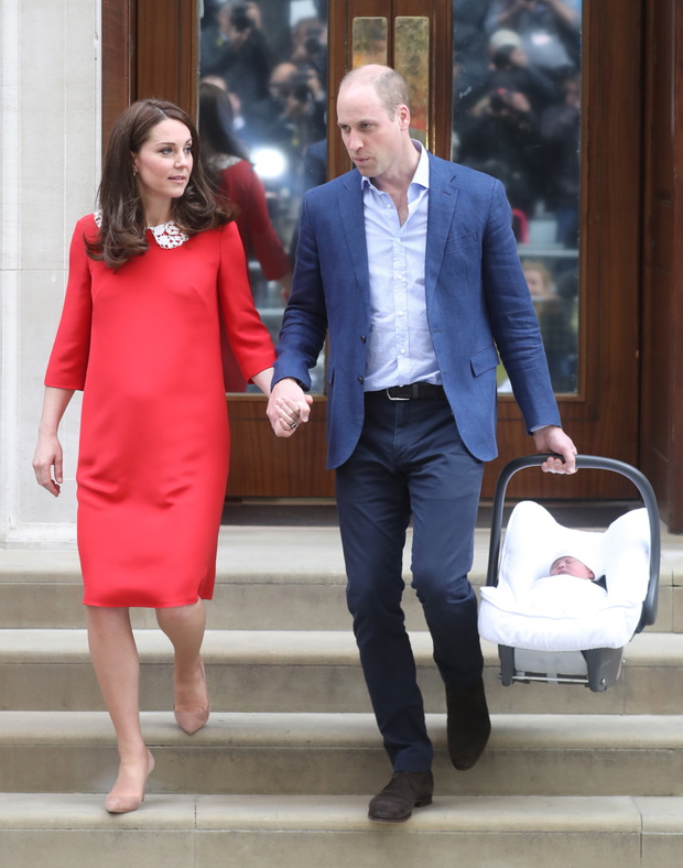 The Duke & Duchess Of Cambridge Depart The Lindo Wing With Their New Son