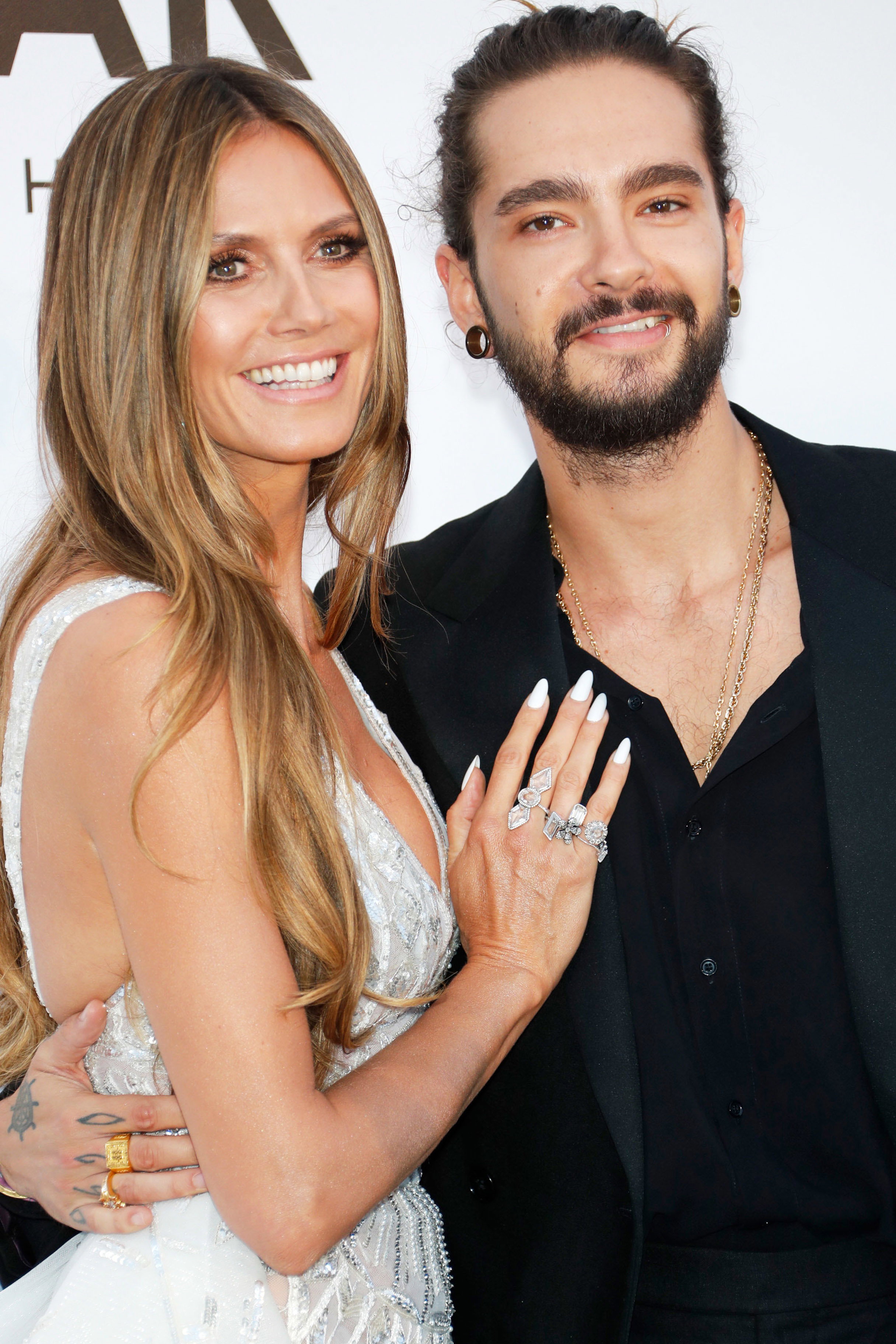 Heidi Klum i Tom Kaulitz na gali amfAR 2018 w Cannes