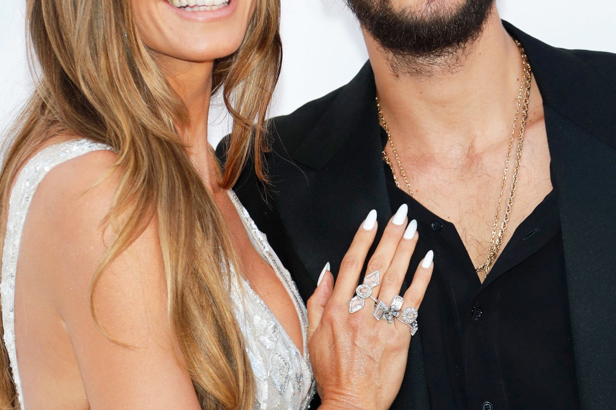 Heidi Klum i Tom Kaulitz na gali amfAR 2018 w Cannes