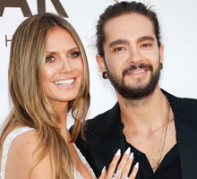 Heidi Klum i Tom Kaulitz na gali amfAR 2018 w Cannes