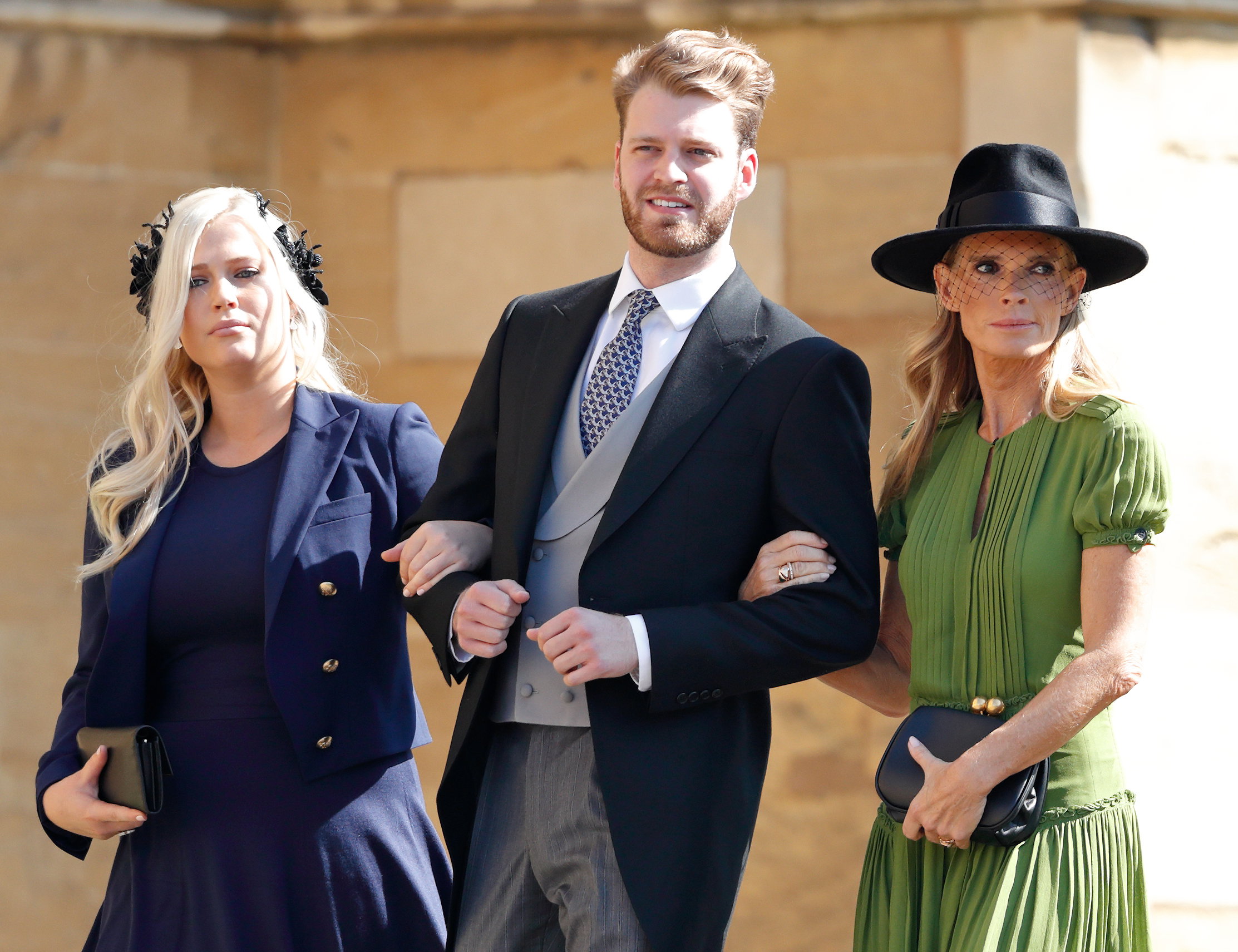 Eliza Spencer, Louis Spencer i Victoria Aitken na ślubie Meghan Markle i księcia Harry'ego, 19
