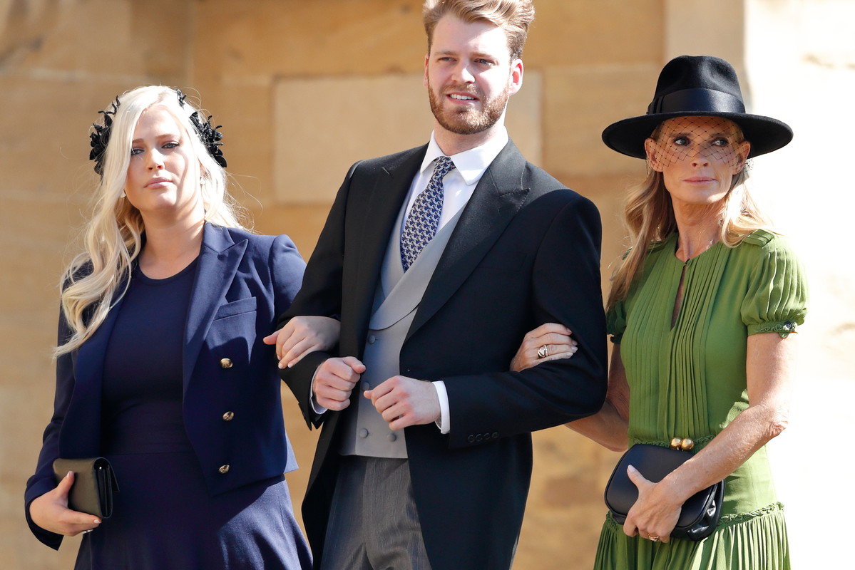 Eliza Spencer, Louis Spencer i Victoria Aitken na ślubie Meghan Markle i księcia Harry'ego, 19