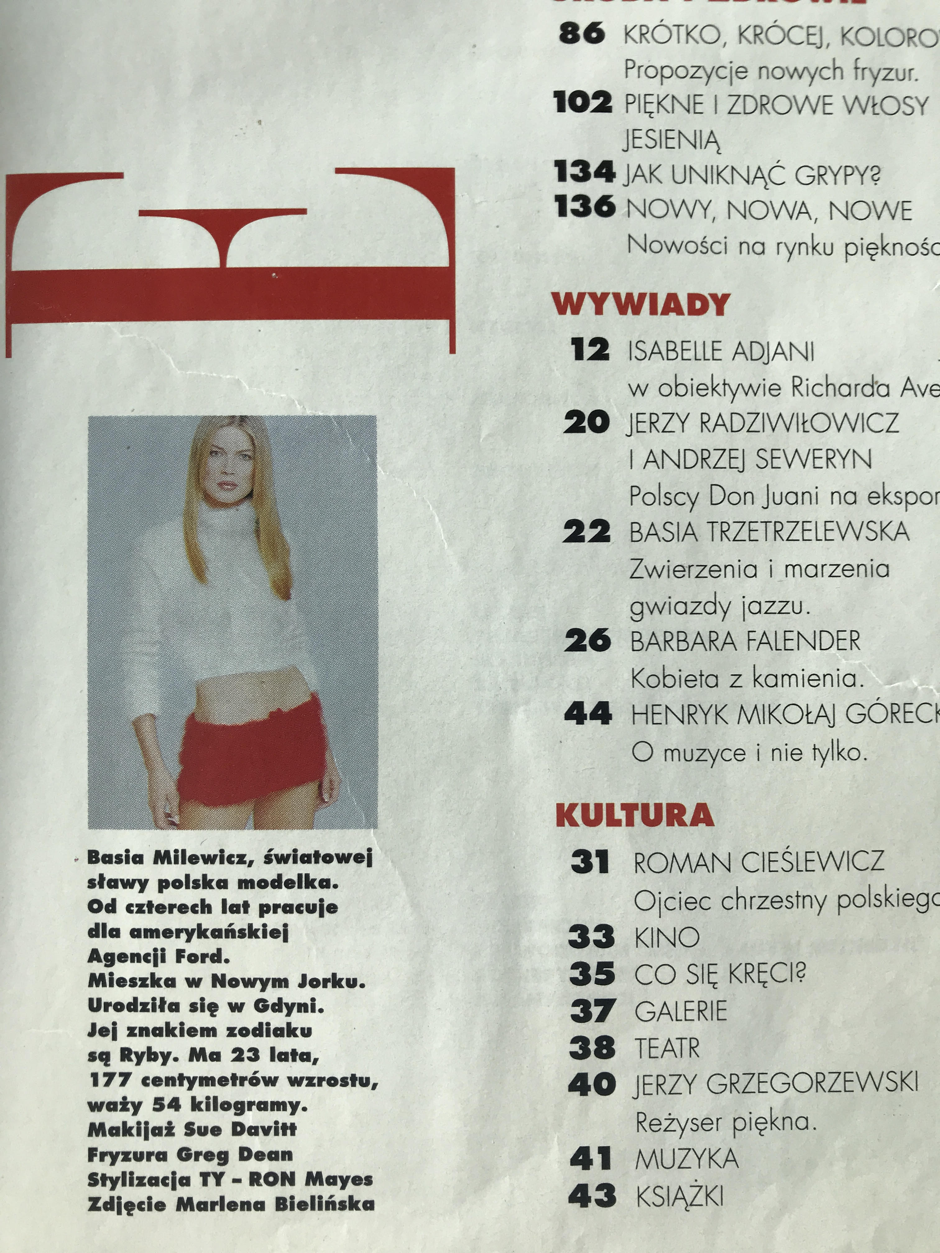 Opis okładki ELLE