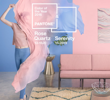 Rose Quartz i Serenity - kolory roku 2016 Pantone we wnętrzach