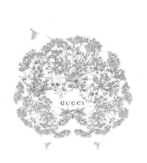 Ilustracje Gucci Bloom