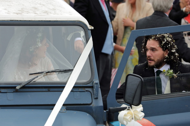 Kit Harington and Rose Leslie Wedding Sightings