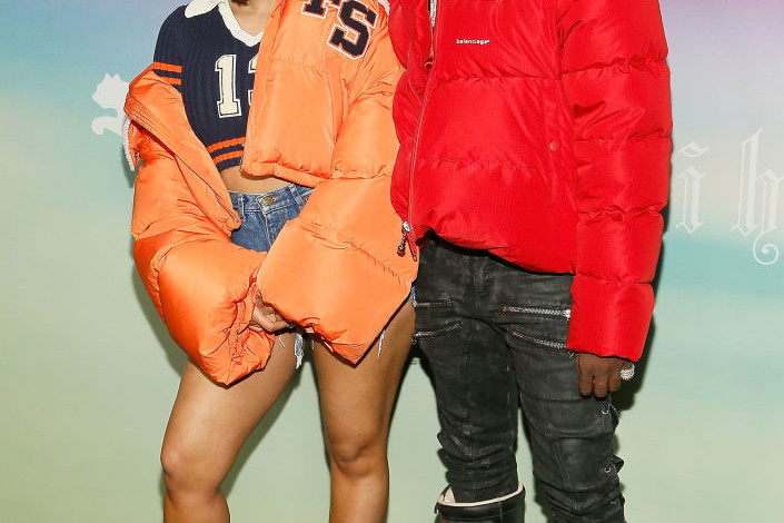 Cardi B i Offset na pokazie Fenty Puma by Rihanna, 10.09.2017.
