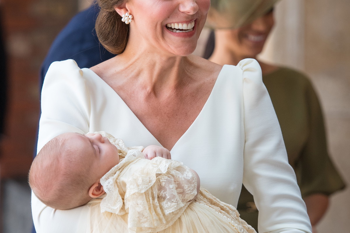 Księżna Kate na chrzcinach księcia Louisa, 9.07.2018.