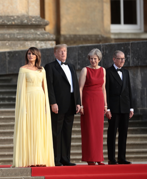 Arrival Ceremony At Blenheim Palace For President Donald Trump And The First Lady