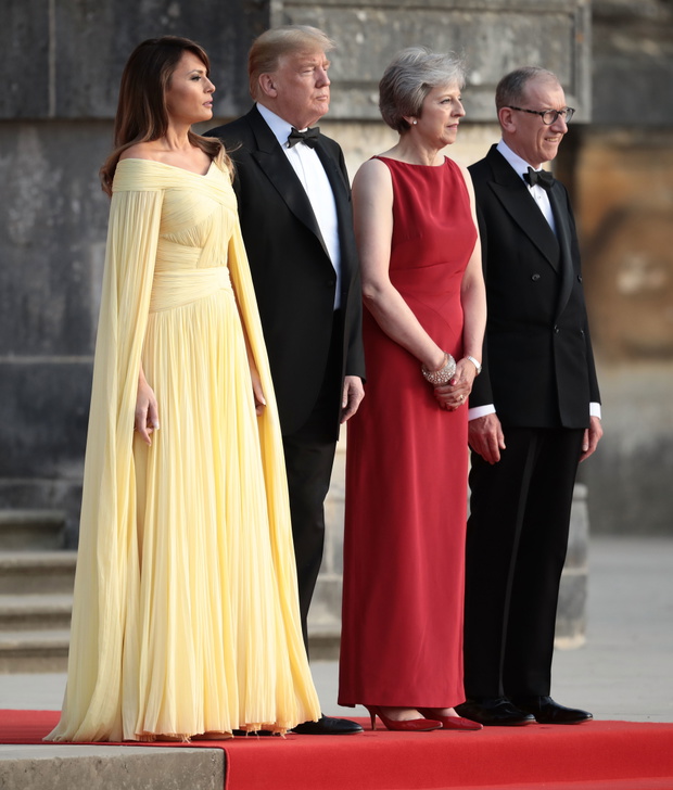 Arrival Ceremony At Blenheim Palace For President Donald Trump And The First Lady