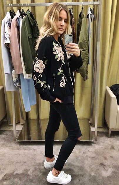 Kurtka bomber w social mediach trendy 2016