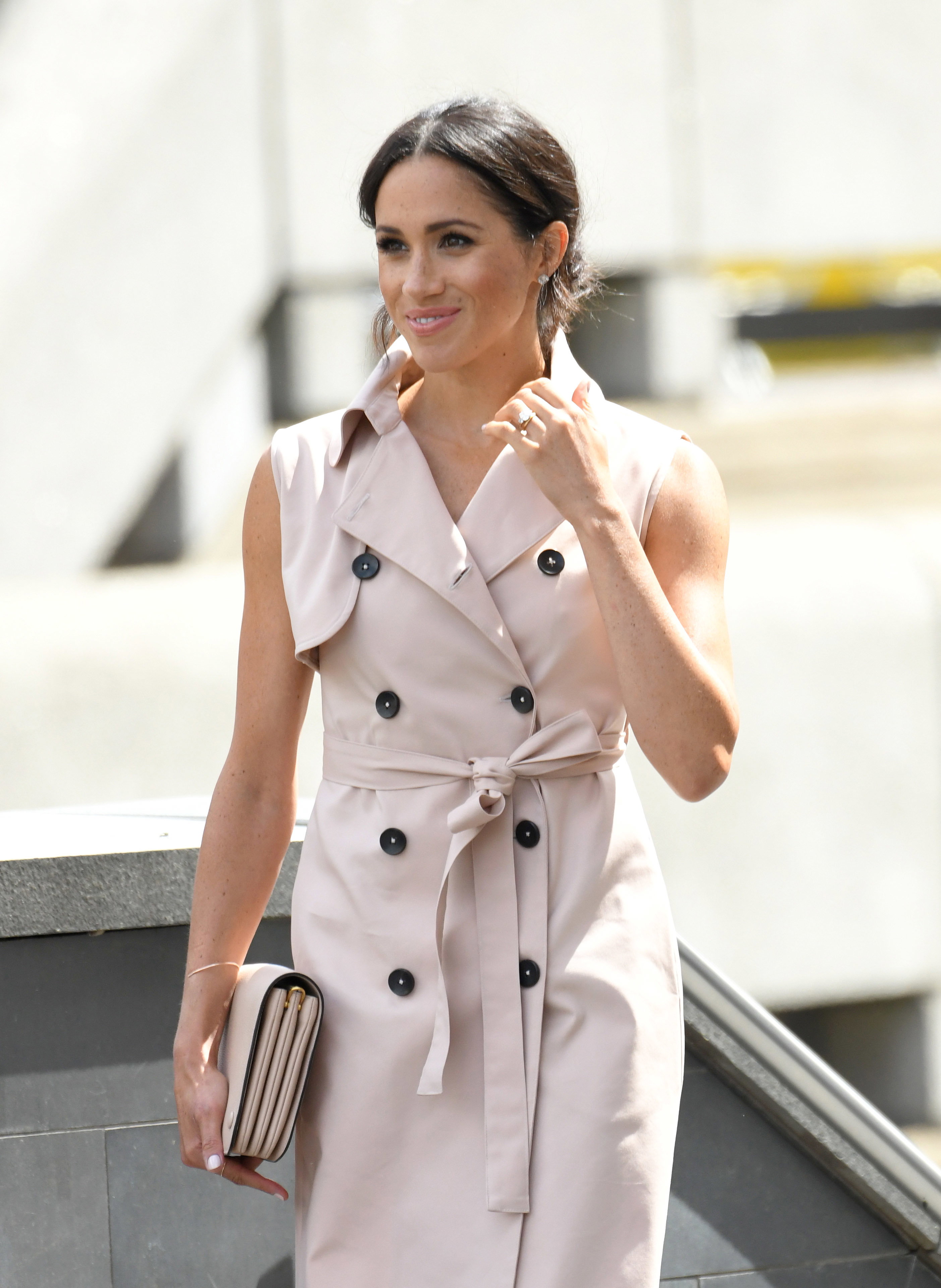 Księżna Meghan na wystawie o Nelsonie Mandeli w londyńskim Southbank Centre, 17.07.2018.