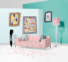 Doodle we wnętrzach - Jon Burgerman dla Kirkby Design
