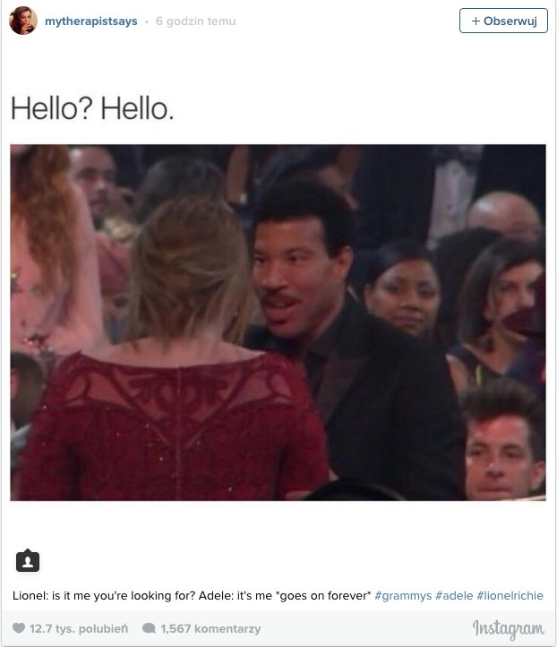 Grammy 2016: najlepsze memy z udziałem gwiazd