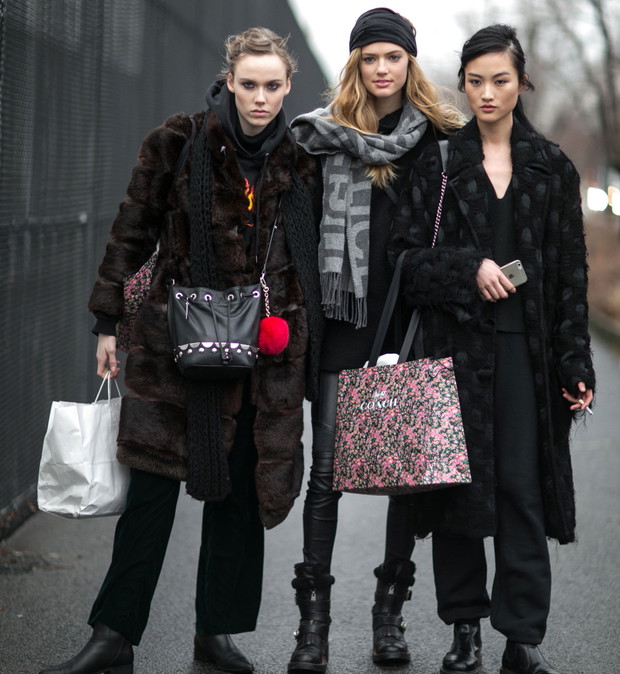 Street fashion: modelki off duty w Nowym Jorku