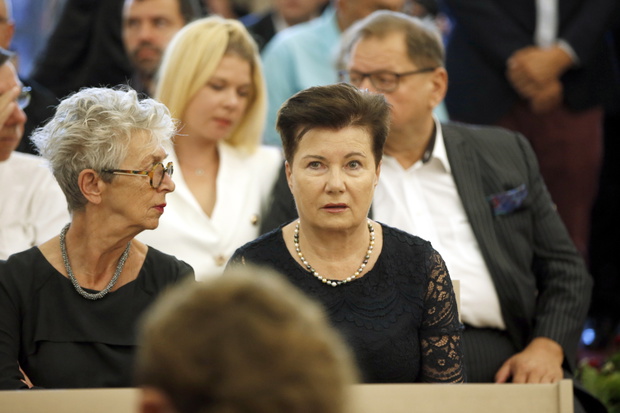 scena z: Anda Rottenberg, Hanna Gronkiewicz-Waltz, fot. Krzemiński Jordan/AKPA
