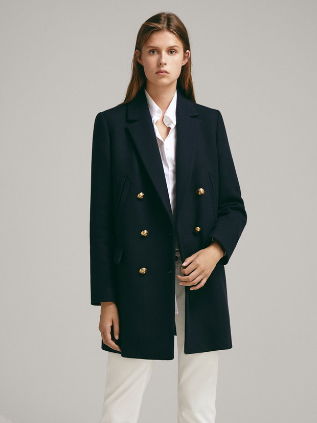 Płaszcz Massimo Dutti dla niskich osoób