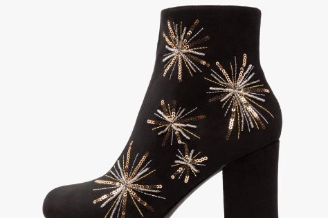 Buty na jesień do 100 zł: botki z cekinami