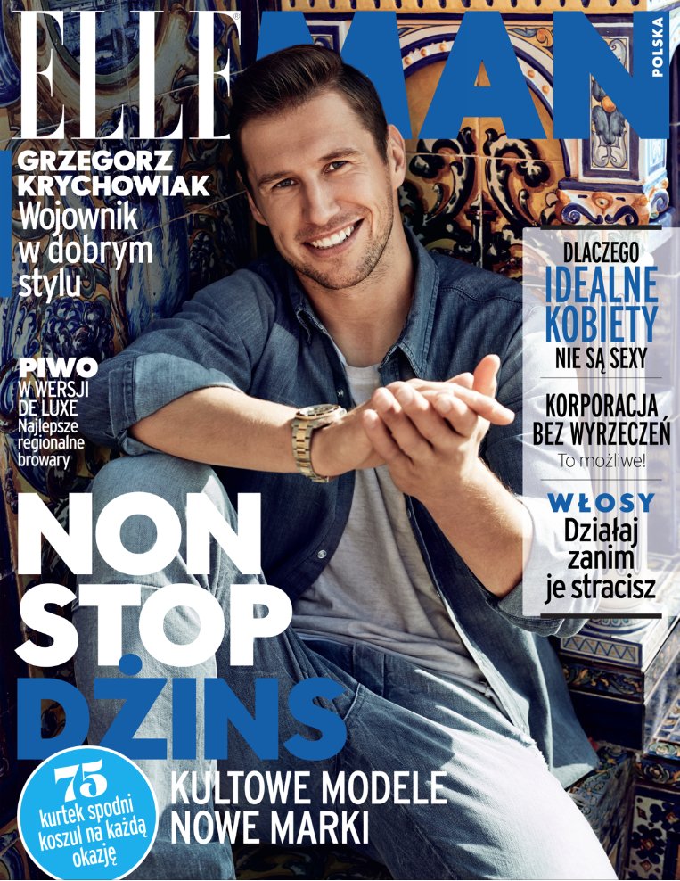 Grzegorz Krychowiak na okładce nowego wydania ELLE Man!