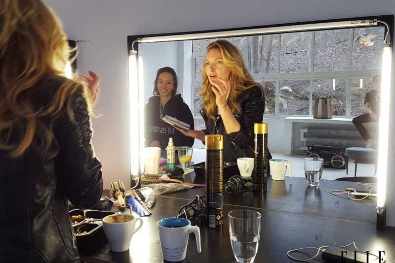 Backstage sesji w majowym ELLE