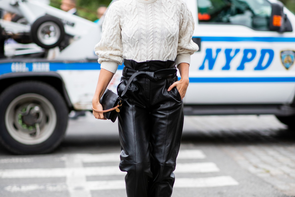 Lily Aldridge po pokazie marki Brandon Maxwell, 8.09.2018.