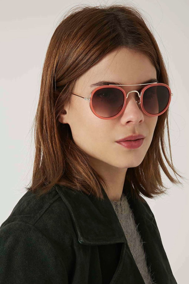 Modne okulary przeciwsłoneczne z sieciówek: lato 2016, Topshop, fot. mat. prasowe