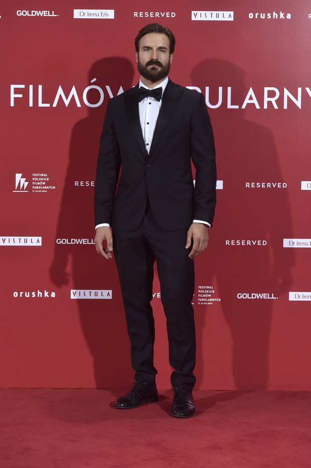 Piotr Stramowski na gali zamknięcia Festiwalu Filmowego w Gdyni