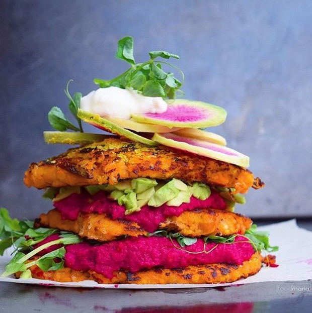 #BESTOFVEGANBURGER - hit na Instagramie, fot. @foodbymaria