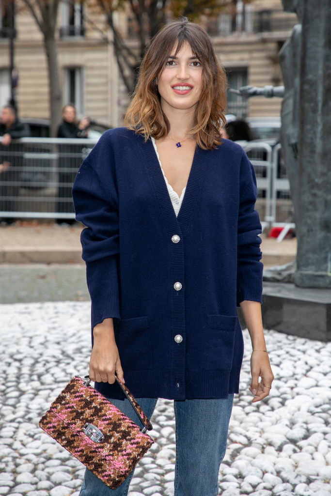 Jeanne Damas na pokazie Miu Miu