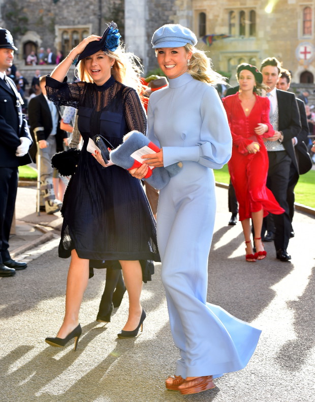 Chelsy Davy na ślubie księżniczki Eugenii i Jacka Brooksbanka, 12.10.2018.