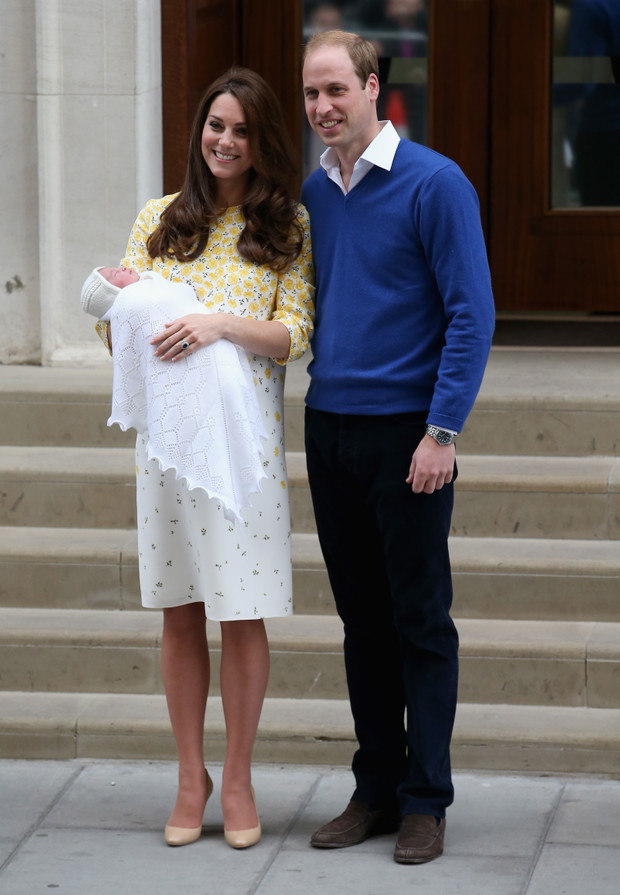 Kate Middleton po urodzeniu księżniczki Charlotte, 2.05.2015.